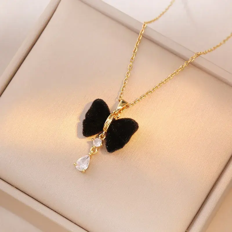Butterfly Stone Necklace - FY0265